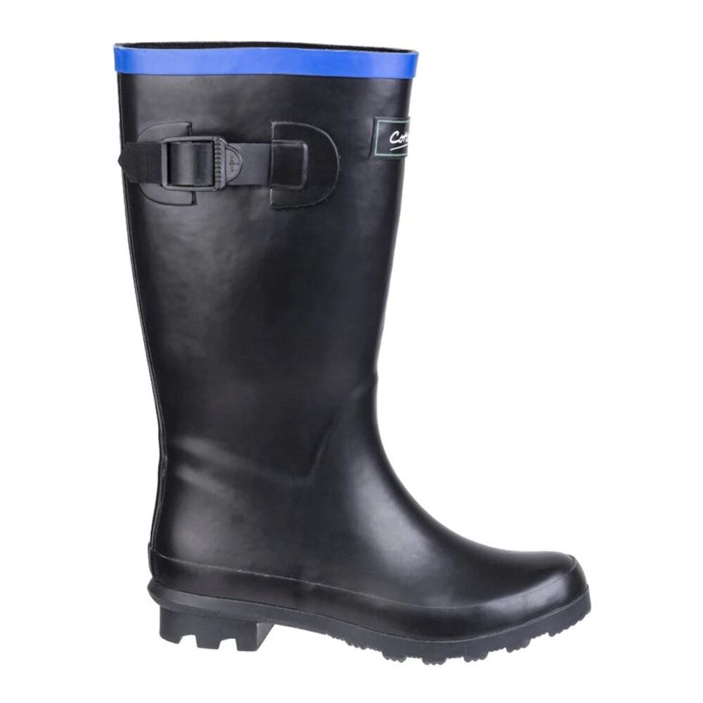 Cotswold Fairweather Junior Galosh / Black/Blue